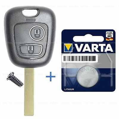 Schlüssel Gehäuse Funkschlüssel für Peugeot 307 107 Citroen C1 C2 C3 Aygo