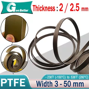 Striscia di tenuta in gomma quadrata/piatta PTFE solido guarnizione flessibile spessore 2mm/2,5mm - Foto 1 di 57