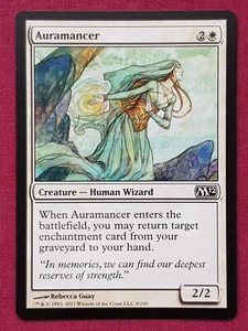 Magic The Gathering 2012 CORE SET M12 AURAMANCER white card MTG - Picture 1 of 2