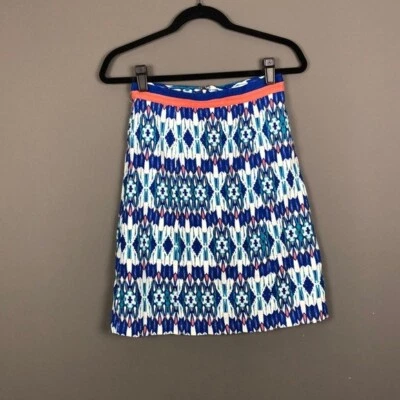 Falda para mujer 8 nueva con etiquetas $129 Plenty by Tracy Reese Ikat estampado línea A Foto 1 de 4