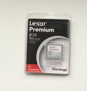 Genuine Lexar Premium Compact Flash CF Memory Card 2GB With Corel  Photo Album 6
