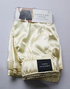 American Eagle Men's 4" Satin Pocket Boxer Shorts DM3 Yellow Size 2XL NWT - Picture 1 of 5