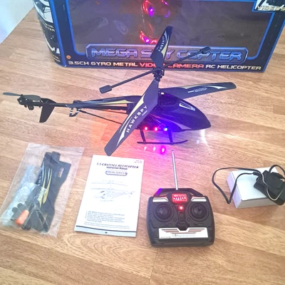 Large 21" RC MEGA COPTER 3.5CH GYRO METAL VIDEO HELICOPTER WorldTechToys -Tested - Image 1 of 4
