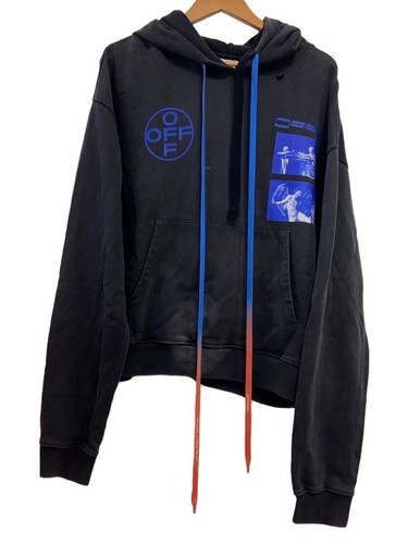 OFF WHITE Felpa con cappuccio OFFWHITE nera M usata