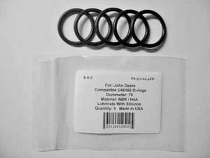 5 kompatible John Deere U46166 O-Ringe / R&S 3.1-24.4JD / H4A Material - Bild 1 von 2