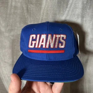 Vintage Sports Specialties 90s NY New York Giants Spellout Snap Back Hat Cap - Picture 1 of 10