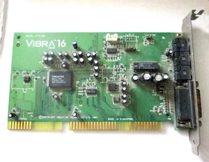 Creative Sound Blaster CT4180 Vibra 16 ISA Sound Card For 386/486/586 PC - Bild 1 von 1