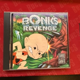 Bonk&rsquo;s Revenge (TurboGrafx-16) HuCard, Case & Manual - Tested