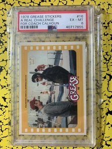 1978 grease psa 6 #16 STICKER - Picture 1 of 2