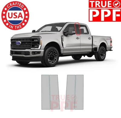 Película de protección de pintura de pilar PPF para Ford SuperDuty F250/F350/F450 2023-2026 Foto 1 de 4