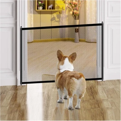 Türschutzgitter Hund Katze ohne Bohren, Treppenschutz, Babygitter, 110x72 cm - Bild 1 von 2