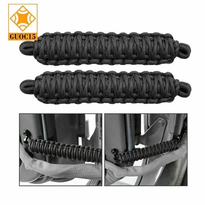 1 Pair Car Door Limiting Strap Bandage Rope For Jeep Wrangler YJ CJ TJ JK Parts - Изображение 1 из 4