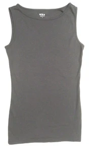 Three Dots Black Sleeveless Tank Tee T-shirt 100% Cotton Size S NWOT - Picture 1 of 2