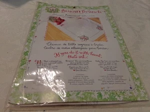 Bucilla Susan Branch Stamped for Embroidery Table Runner Kit 42944 PANSIES New! - Picture 1 of 2