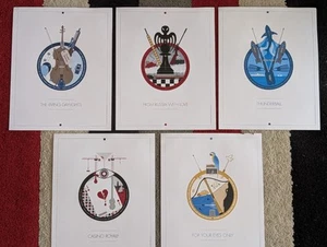 James Bond Grafik Kunst Poster von Reuben Wakeman 5er Set Poster A4 - Bild 1 von 16