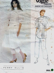 Vogue 2955 Perry Ellis 80s pattern size 10 top, skirt and pants - Picture 1 of 2