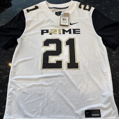 Nike Coach Prime #21 Deion Sanders 2.0 White Jersey Colorado Mens M NWT - Image 1 of 4