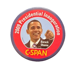 2009 Präsident Barack Obama Präsidentschaftseinweihung 2,5" C-SPAN Button Pin - Bild 1 von 2