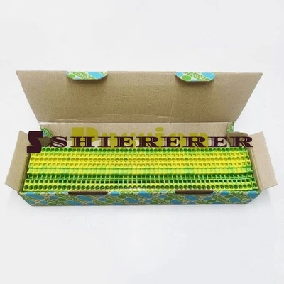 50PC/box FOR PHOENIX CONTACT Ground Terminal Green-yellow PT 4-TWIN-PE 3211780 - Image 1 of 2