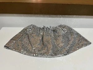 Girls Skirt Size 4, Silver Sequins, Satin Lining. No defects noted. - Picture 1 of 3