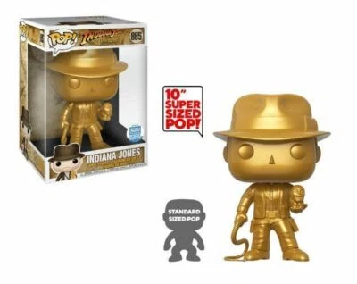 Funko Pop INDIANA JONES DORADO METÁLICO 10 pulgadas Funko Shop exclusivo JUMBO XL 885 Foto 1 de 4
