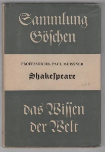 Shakespeare (von Dr. Paul Meißner) 1940 - Bild 1 von 5