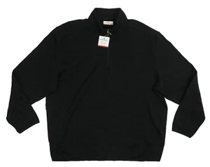 Grand Slam Performance Men's Fleece Black Lightweight 1/4 Zip Sweater Pullover - Picture 1 of 5