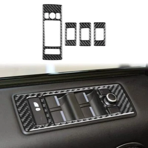 Carbon Fiber Window Lift Button Panel Trim for Range Rover Sport 2014-2017 - Foto 1 di 5