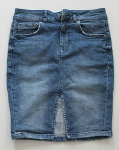 H&M Divided Denim Skirt Size 36 S TOP Stretch Blue - Picture 1 of 5