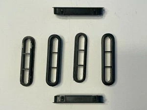 Set Defroster Vent Rear 6 Pieces Black Volkswagen Type1 Bug VW Beetle 1971-1978 - Picture 1 of 5