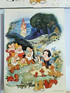 Puzzle 100 pezzi Walt Disney Biancaneve/Sette Nani - Springbok - 1973 - Foto 1 di 7