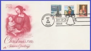 USA4 #2244 U/A ARTCRAFT 4 FDC Combo3 Christmas Madonna - Picture 1 of 1