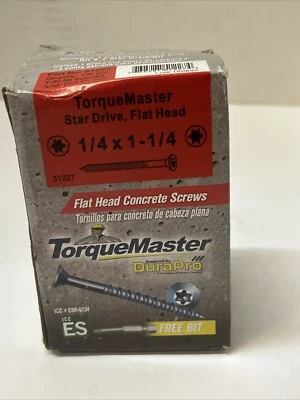 Masonry Screw, 1/4 x 1-1/4-In. Star Flat Head, 100-Pk. - Image 1 of 2