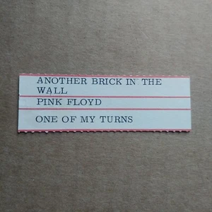 PINK FLOYD Another Brick In The Wall JUKEBOX STRIP Record 45 rpm 7" - Picture 1 of 1
