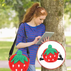 Strawberry Messenger Bag Accessories Women Shape Purse Child Miss - Picture 1 of 12
