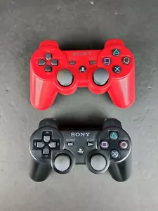 Official Sony Playstation 3 PS3 Dual Shock 3 Wireless Controller Drift AS IS x2 - Picture 1 of 9