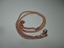 UK Jewellery 1 Piece of 18 inch Rose Gold Curb Link Necklace Pendant Chain