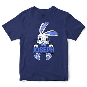 Personalised Funny Boys Easter T Shirt Bunny Boy Rabbit Custom Top Tee - Picture 1 of 10