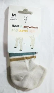 Ibex Unisex Cushion Performance Quarter Sock DH3 Cream/Green/Cork Medium NWT - Picture 1 of 6