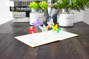 3D Pop Up Greeting Cards Butterfly AU SHOP - Picture 1 of 4
