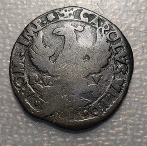 IMPERIO ESPAÑOL SICILIA CARLOS VI (III PRETENDIENTE ESPAÑA) GRANO 1720 DVV - Picture 1 of 2