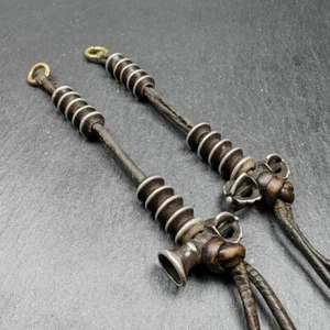 9mm Tibetische Gebetsperle Zähler Einzigartige Scheibenform mit Dorje Glocke Anhänger - Bild 1 von 10