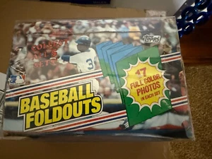 1983 Vintage Topps Baseball Foldouts Complete Hobby Wax Box (20 Sealed Packs) - Picture 1 of 2