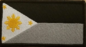 Philippines Flag Patch W/ VELCRO Brand Fastener Tactical Filipino Emblem #7 - Picture 1 of 1