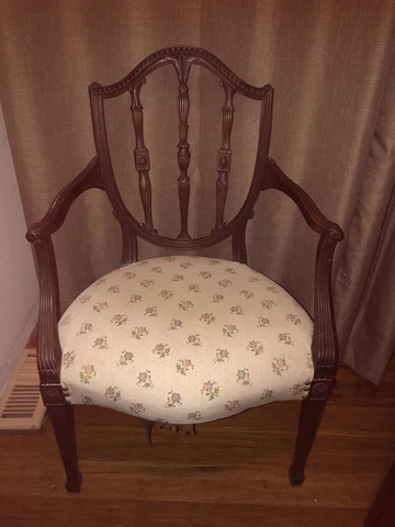 Antique Federal Centennial 1880 American Arm Chair Cover