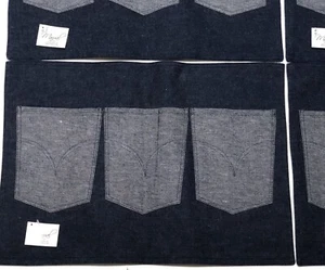 Blue Denim Placemat Set of 4 100% Cotton Blue 18"x13" NEW - Picture 1 of 12