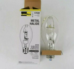 LumaPro 2YGE2 175W Metal Halide Bulb Mogul Base ED28 MH175/U/M57/E - Picture 1 of 3