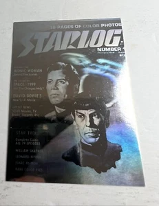 Star Log Magazin Werbe Hologramm Cover #1 Star Trek Trading Card #1 c1 - Bild 1 von 5