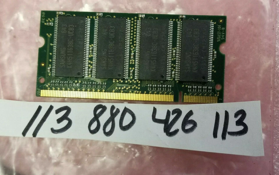 512MB  2RX16 DDR  PC PC2700 2.5VOLT DDR-333MHZ 200PIN NON-ECC SINGLE RANK 32X16 - Image 1 of 1