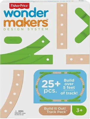 Fisher Price Wonder Makers, Build Over 5 Ft of Track "25+ Piece" - Image 1 of 4
